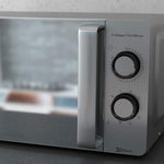 Charger l’image dans la visionneuse de la galerie, Micro-ondes avec grill 800 W – 20 L, technologie 3D, finition argent miroir