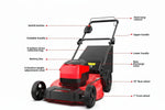 Charger l’image dans la visionneuse de la galerie, 21-Inch 40V Cordless Walk-Behind Lawn Mower, 2-in-1 Mulching & Bagging, 6 Height Adjustments, Foldable, 2 Batteries & Charger Included, Easy Storage, for Garden & Yard