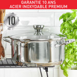 Charger l’image dans la visionneuse de la galerie, Tefal Faitout 24 Cm Induction Acier Inoxydable 18 10 Garantie 10 An...