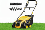 Charger l’image dans la visionneuse de la galerie, Upgraded 16-Inch 15 Amp Electric Dethatcher & Scarifier, 5-Position Depth Adjustment, 14.5 Gal Collection Bag, Improves Lawn Health, Model EDS16S