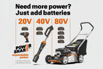 Charger l’image dans la visionneuse de la galerie, Cordless 3-in-1 Leaf Blower with Vacuum & Mulcher, Brushless Motor, 2-Speed Control, Battery Not Included, Model WG583.9