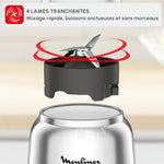 Charger l’image dans la visionneuse de la galerie, Moulinex Mix Move Blender Mixeur 300W Capacité Utile 0 6 L 2 Boutei...