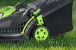 Charger l’image dans la visionneuse de la galerie, 21V 13" Cordless Electric Lawn Mower, Brushless Motor, 5-Level Height Adjustment, Mulching & Bagging, Battery & Charger Included