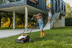 Charger l’image dans la visionneuse de la galerie, 13" Cordless Electric Lawn Mower, 20V Battery Powered, Lightweight Push Mower, 5 Height Adjustments, 4.0Ah Battery Included