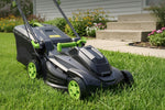 Charger l’image dans la visionneuse de la galerie, 40V 17" Cordless Electric Lawn Mower, Brushless Motor, 6-Position Height Adjustment, 2-in-1 Bagging & Mulching, 2 Batteries & Dual Charger Included