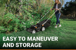 Charger l’image dans la visionneuse de la galerie, 17-Inch Cordless Lawn Mower, 2-in-1 Electric Edge Cutting, Lightweight Push Mower, 6 Height Adjustments, Batteries & Charger Included, Model WG745