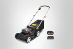 Charger l’image dans la visionneuse de la galerie, 17-Inch Cordless Lawn Mower, 2-in-1 Electric Edge Cutting, Lightweight Push Mower, 6 Height Adjustments, Batteries &amp; Charger Included, Model WG745