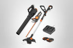 Charger l’image dans la visionneuse de la galerie, 20V 12'' Cordless String Trimmer, 360 CFM Leaf Blower &amp; 22'' Hedge Trimmer Combo, 2 Batteries &amp; Charger Included, WG931