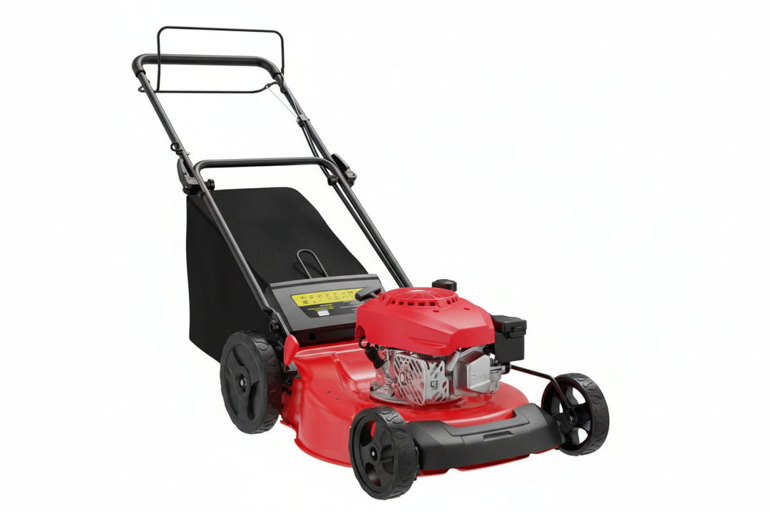 21-Inch 3-in-1 Gas Self-Propelled Lawn Mower, 170CC OHV Engine, Bagging/Mulching/Rear Discharge, 6 Height Adjustments, Steel Deck, Rear-Wheel Drive