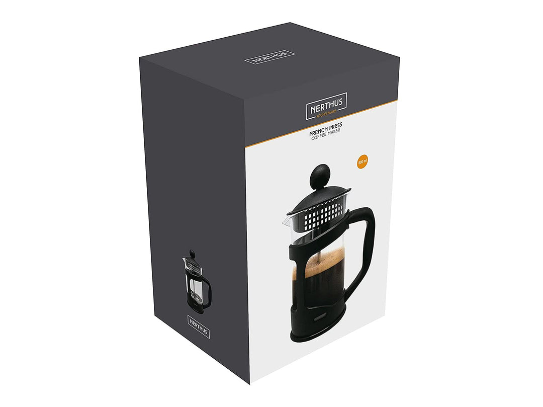 Nerthus Cafetière Française De Piston 18X11 5X8 Cm 0 35L Noir