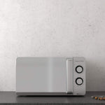 Charger l’image dans la visionneuse de la galerie, Micro-ondes avec grill 800 W – 20 L, technologie 3D, finition argent miroir