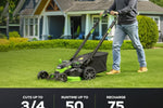 Charger l’image dans la visionneuse de la galerie, 80V 25" Cordless Lawn Mower, Brushless Self-Propelled Electric Mower, 5.0Ah Battery &amp; Charger Included