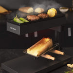 Charger l’image dans la visionneuse de la galerie, Raclette traditionnelle avec gril – 600 W, Thermostat réglable, Acier inox