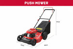 Charger l’image dans la visionneuse de la galerie, 21" Gas Lawn Mower, 144cc OHV Engine, 3-in-1 Push Mower with Bagging, Mulching &amp; Side Discharge