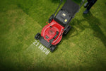 Charger l’image dans la visionneuse de la galerie, 21-Inch 3-in-1 Gas Self-Propelled Lawn Mower, 170CC OHV Engine, Bagging/Mulching/Rear Discharge, 6 Height Adjustments, Steel Deck, Rear-Wheel Drive