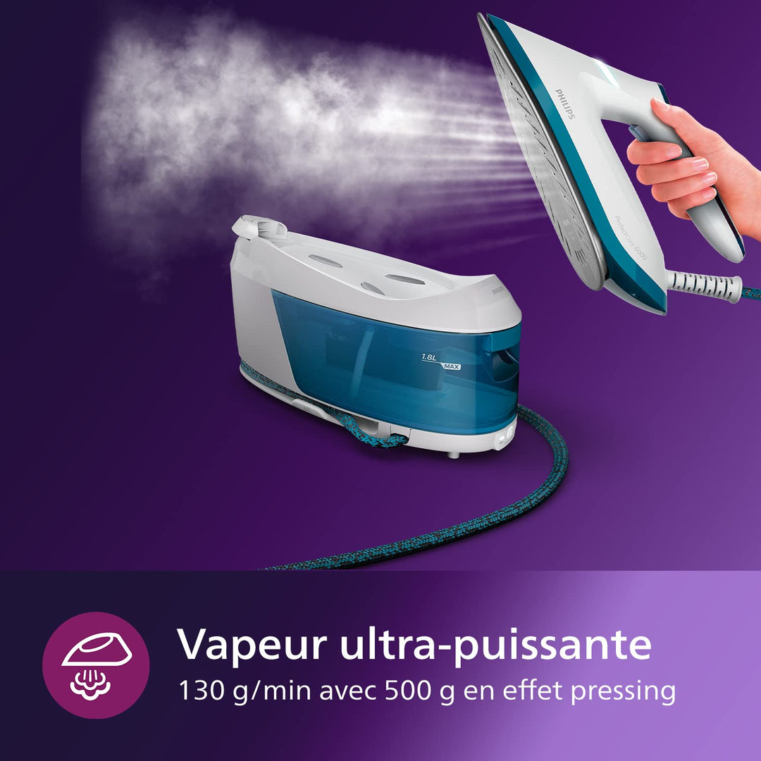 Générateur de vapeur 2400 W – pression 6,5 bars, effet pressing puissant