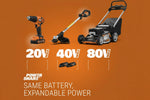 Charger l’image dans la visionneuse de la galerie, 20V Cordless String Trimmer &amp; 360 CFM Leaf Blower Combo, 12-Inch Trimmer, 2 × 4.0Ah Batteries &amp; Charger Included, Model WG930.3