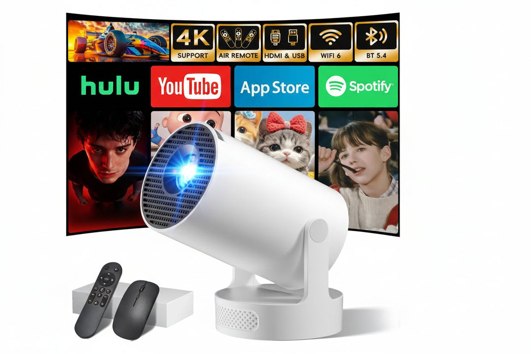 Mini Vidéoprojecteur WiFi Bluetooth 1080P