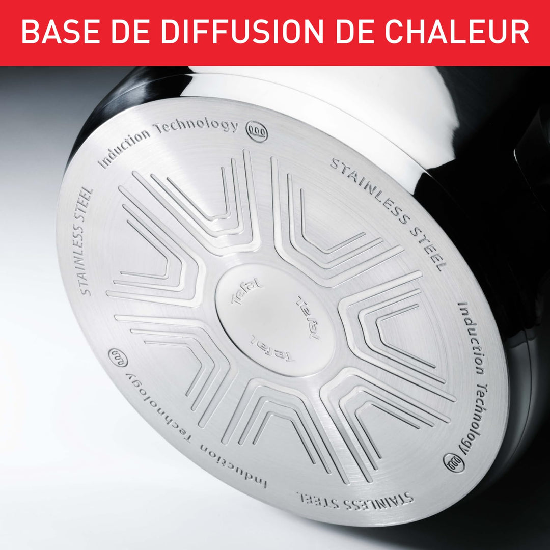 Tefal Faitout 24 Cm Induction Acier Inoxydable 18 10 Garantie 10 An...