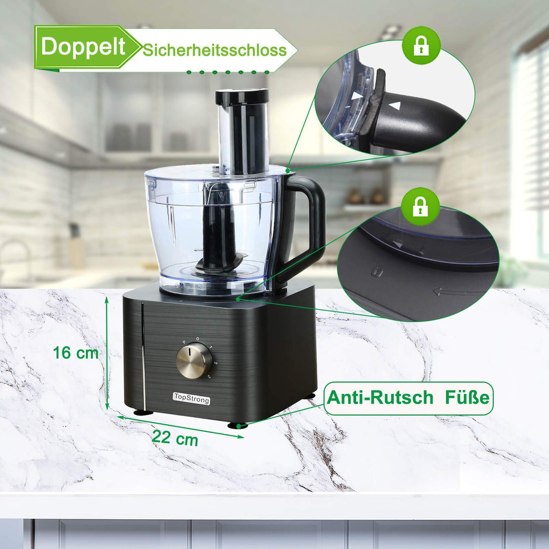 Topstrong Robot Cuisine Multifonction 1100W Robot Multifonction 11...