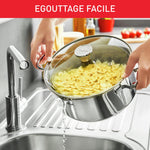Charger l’image dans la visionneuse de la galerie, Tefal Faitout 24 Cm Induction Acier Inoxydable 18 10 Garantie 10 An...