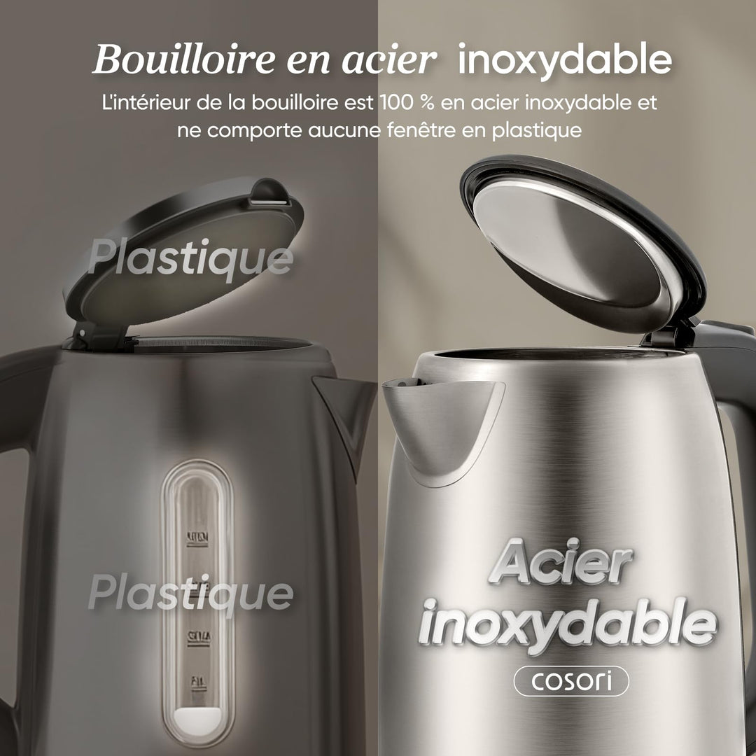 Cosori Bouilloire Électrique En Acier Inoxydable 1 7 L 2200 W Sans...