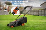 Charger l’image dans la visionneuse de la galerie, LD40A 19Inch Brushless Lawn Mower, 40V Powerful Cordless Lawn Mower, Effortless Single-Lever Height Adjustment, 3-Step Foldable Handle &amp; Vertical Storage, 2-in-1 Mulching &amp; Bagging