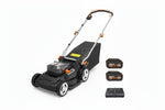 Charger l’image dans la visionneuse de la galerie, 17-Inch Cordless Lawn Mower, 2-in-1 Electric Edge Cutting, Lightweight Push Mower, 6 Height Adjustments, Batteries &amp; Charger Included, Model WG745
