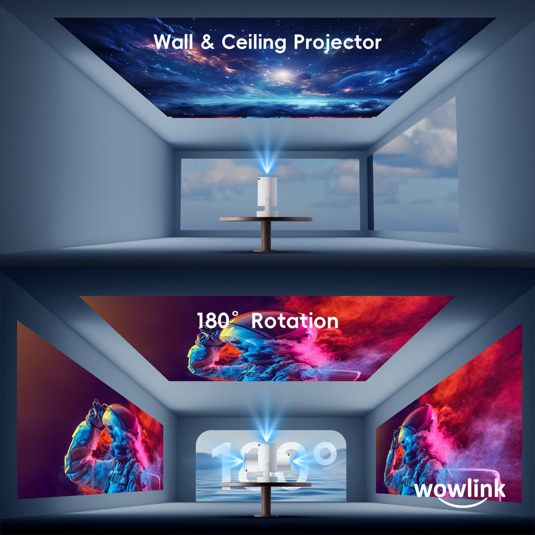 Mini Vidéoprojecteur WiFi Bluetooth 1080P