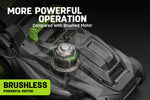 Charger l’image dans la visionneuse de la galerie, 40V 17" Cordless Electric Lawn Mower, Brushless Motor, 6-Position Height Adjustment, 2-in-1 Bagging &amp; Mulching, 2 Batteries &amp; Dual Charger Included