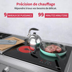 Charger l’image dans la visionneuse de la galerie, Plaque Vitrocéramique 3 Feux Encastrable Iseasy Table De Cuisson Vi...