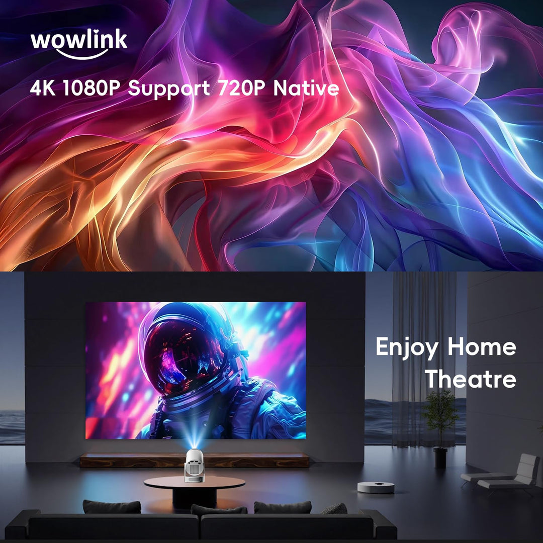 Mini Vidéoprojecteur WiFi Bluetooth 1080P