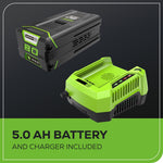 Charger l’image dans la visionneuse de la galerie, 80V 25" Cordless Lawn Mower, Brushless Self-Propelled Electric Mower, 5.0Ah Battery &amp; Charger Included