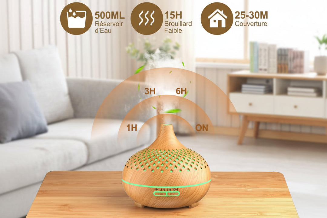 Diffuseur d’Arômes 500 ml avec LED