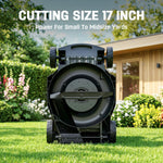 Charger l’image dans la visionneuse de la galerie, 40V 17" Cordless Electric Lawn Mower, Brushless Motor, 6-Position Height Adjustment, 2-in-1 Bagging &amp; Mulching, 2 Batteries &amp; Dual Charger Included