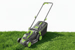 Charger l’image dans la visionneuse de la galerie, 21V 13" Cordless Electric Lawn Mower, Brushless Motor, 5-Level Height Adjustment, Mulching &amp; Bagging, Battery &amp; Charger Included
