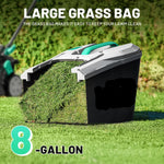 Charger l’image dans la visionneuse de la galerie, 20V 13" Cordless Electric Lawn Mower, Brushless Motor, 5 Height Adjustment, Lightweight Push Mower, 4.0Ah Battery &amp; Charger Included