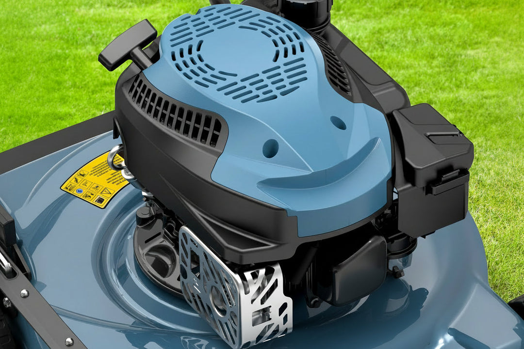 20" Gas Lawn Mower, 144cc 4-Cycle Engine, Walk-Behind Push Mower, 3-Position Height Adjustment for Yard & Garden