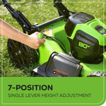 Charger l’image dans la visionneuse de la galerie, 80V 21" Cordless Self-Propelled Lawn Mower + Leaf Blower 580 CFM, Brushless Motor, 4.0Ah Battery &amp; Rapid Charger Included