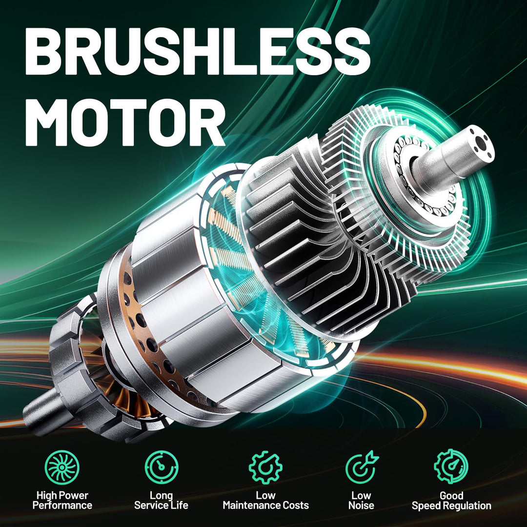20V 13" Cordless Electric Lawn Mower, Brushless Motor, 5 Height Adjustment, Lightweight Push Mower, 4.0Ah Battery & Charger Included