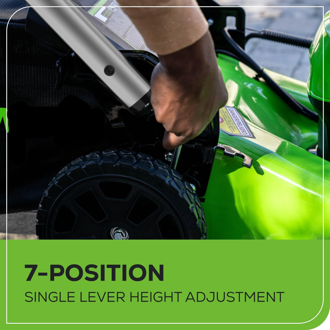 80V 21" Cordless Self-Propelled Lawn Mower, Brushless Motor, LED Lights, 4.0Ah Battery & Rapid Charger Included