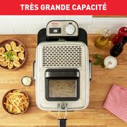 Friteuse semi-professionnelle 3,5 L – 2300 W, Filtration automatique de l’huile, Minuteur digital