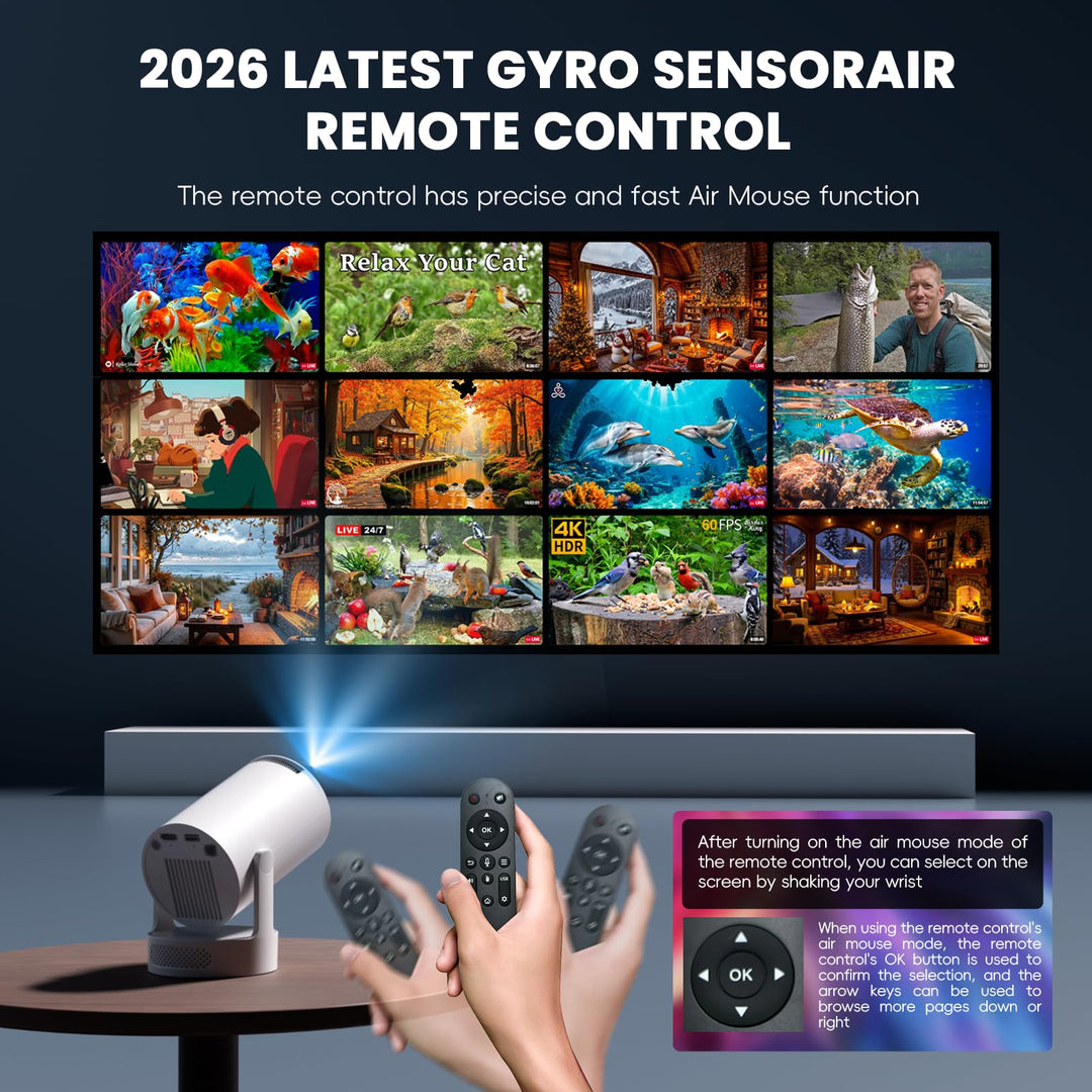 Mini Vidéoprojecteur WiFi Bluetooth 1080P