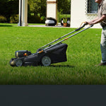 Charger l’image dans la visionneuse de la galerie, Nitro 16" Cordless Lawn Mower, 2 in 1 Electric Mower with with Brushless Motor, Lightweight Push Lawn Mower for 1/4 Acre, 2 Batteries &amp; Charger Included, WG737